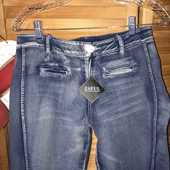 Zaful jeans size Large vintage looking NWTS - Picture 2 of 6